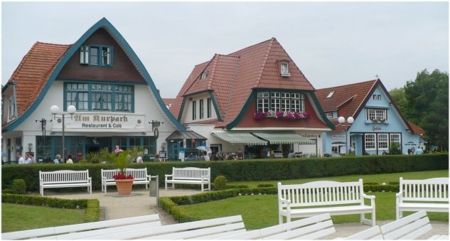 Blick auf Boltenhagen an der Ostsee
