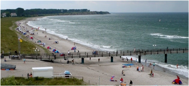 Küstenblick in Rerik an der Ostsee
