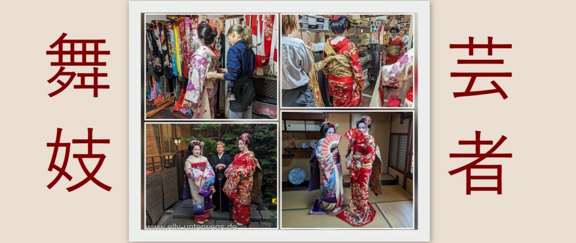 Umstyling zur Geisha / Maiko und Samurai in Kyoto