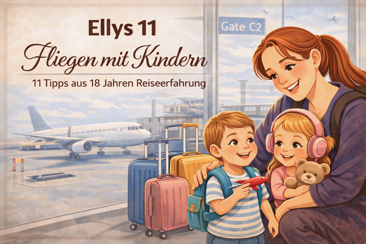Fliegen mit Kindern: 11 erprobte Tipps für Baby, Kleinkind und Langstrecke
