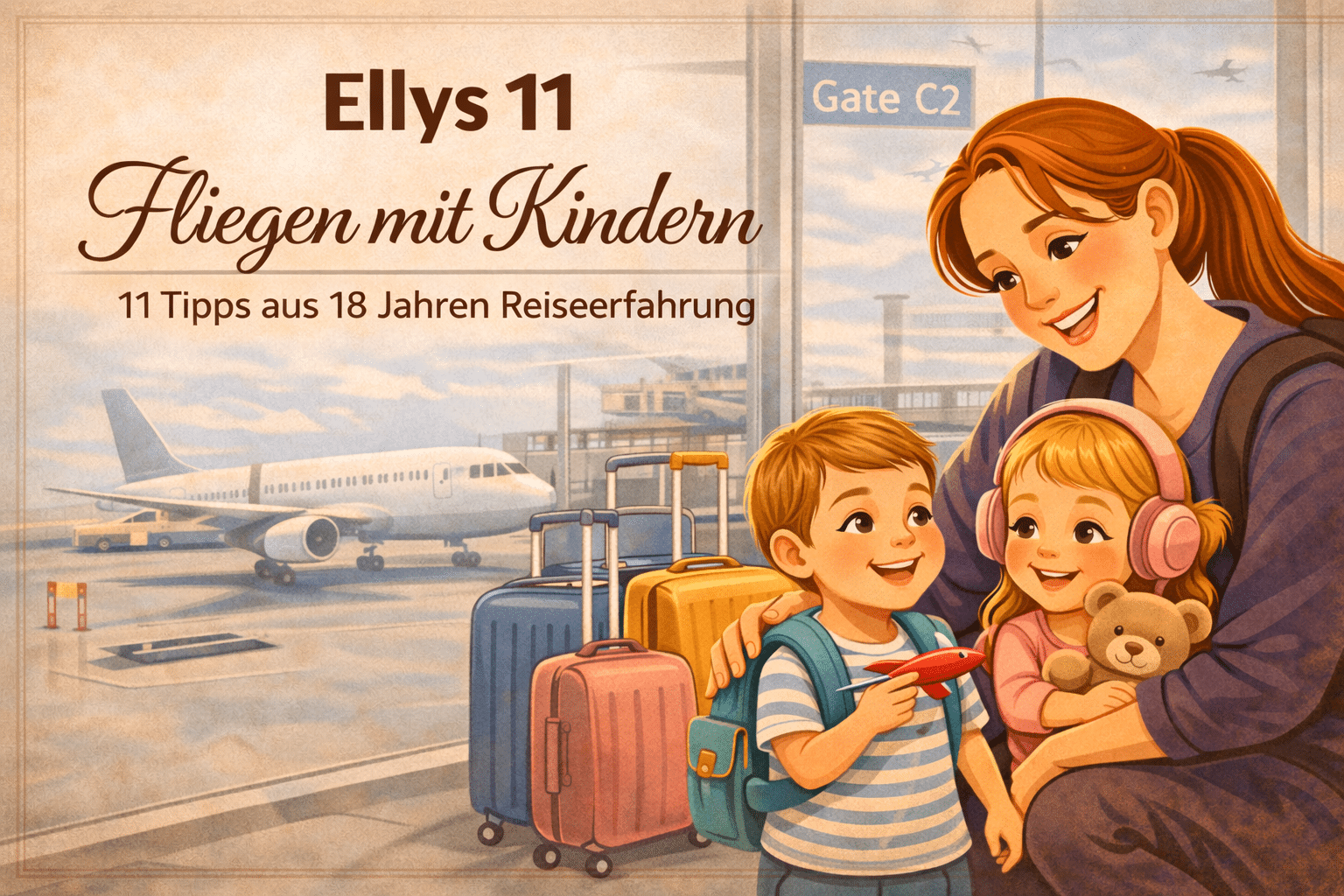 Fliegen mit Kindern: 11 erprobte Tipps für Baby, Kleinkind und Langstrecke