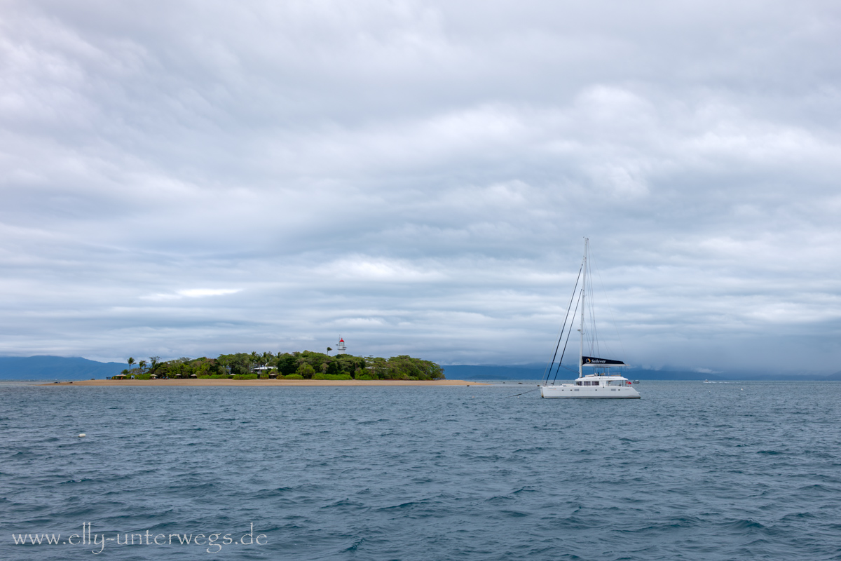 Low Isles in Sicht nach der Überfahrt