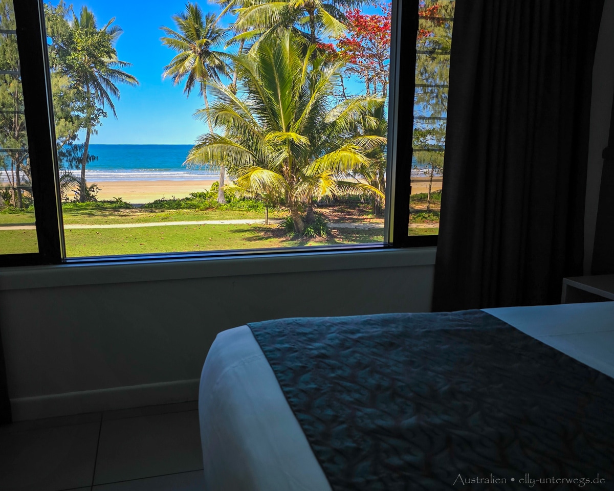 Mission Beach: Blick aus dem Zimmer