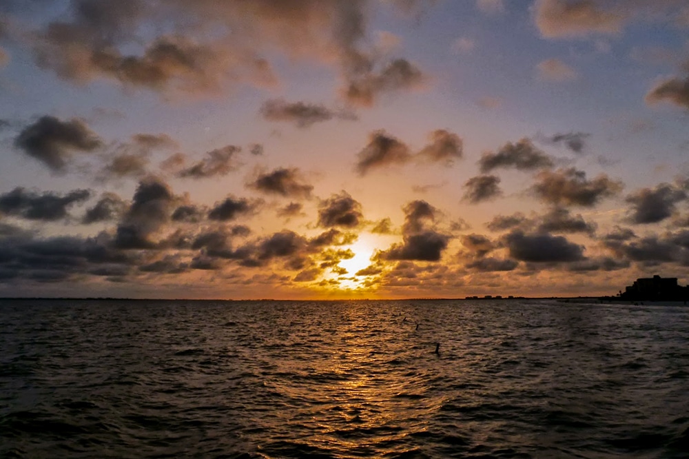 Sonnenuntergang am Pier von Fort Myers Beach