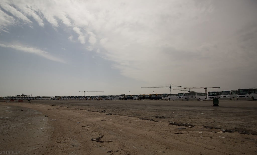 Busse und Baustellen zwischen The Pearl und Katara