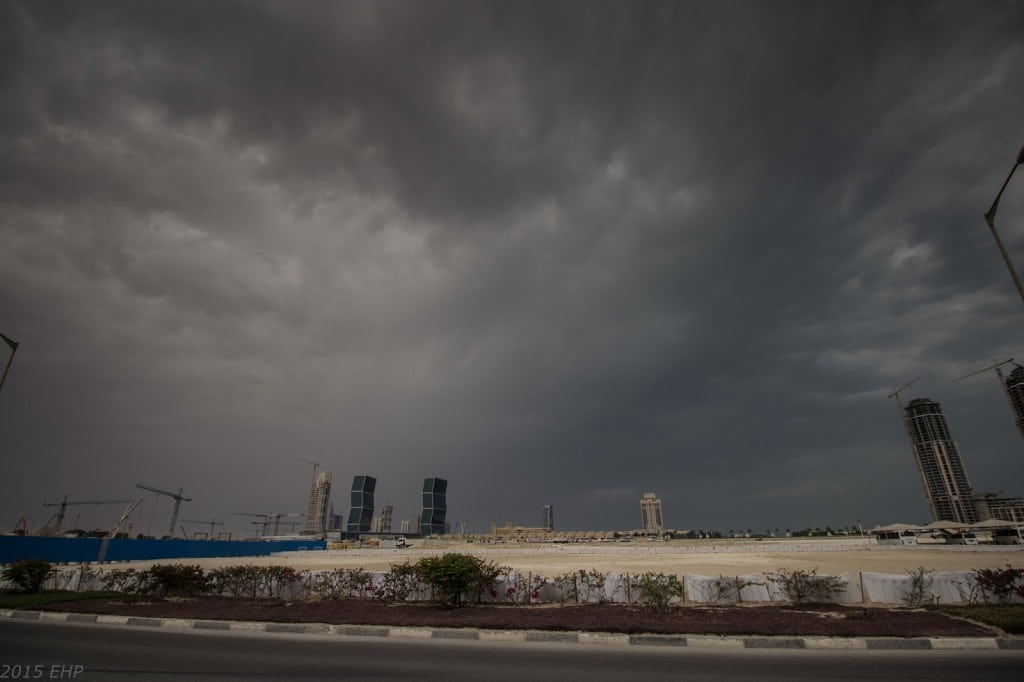 Doha bei Regen