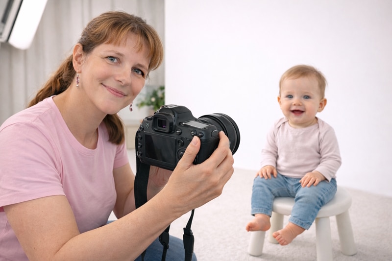Passfoto für Baby als Symbolbild