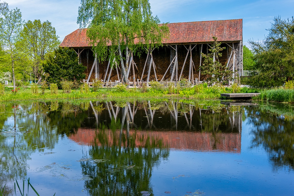 Salinenpark Rheine-Bentlage mit Blick auf die Saline