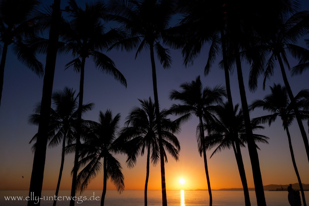 Frühes Morgenlicht an der Küste von Townsville