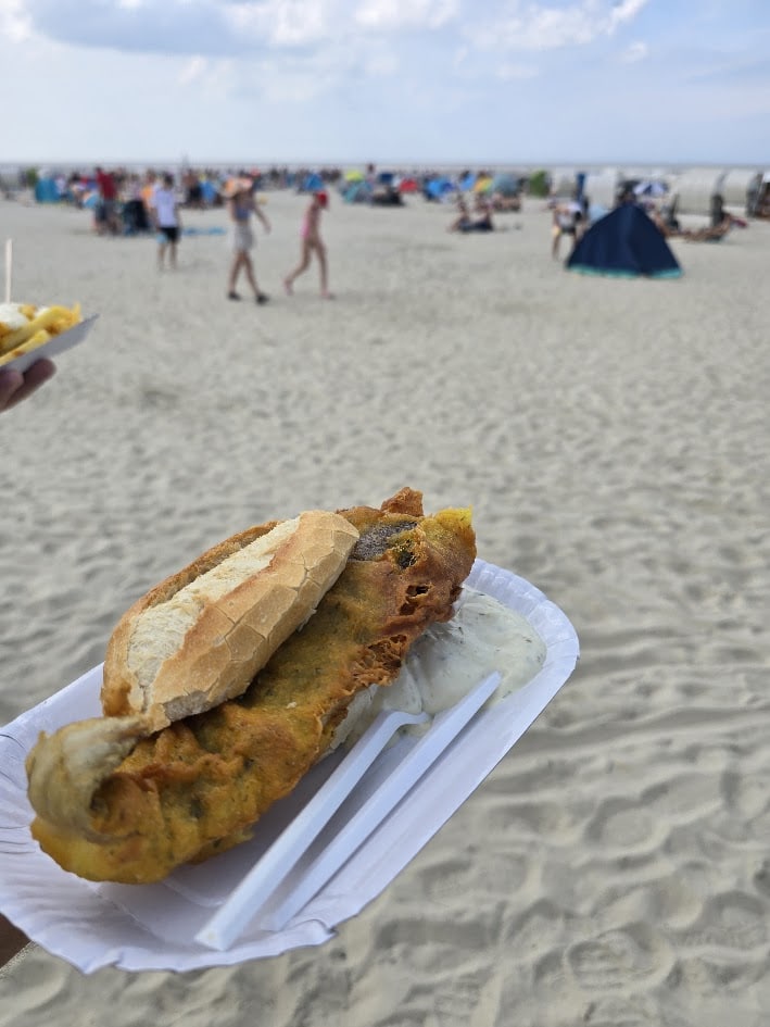 Backfischpause am Strand von Norddeich