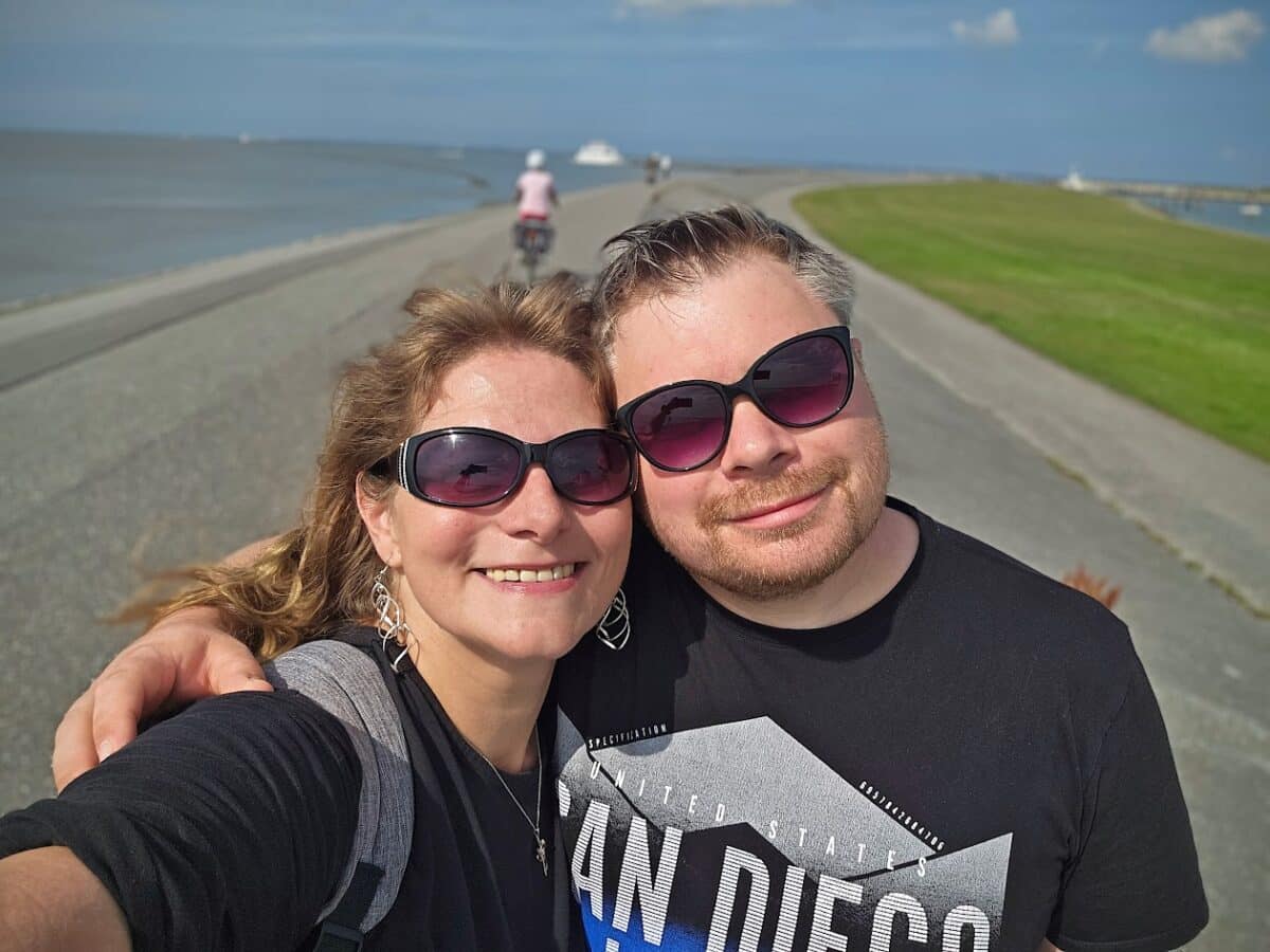 Blick auf die Nordsee in Norddeich als Happy Place