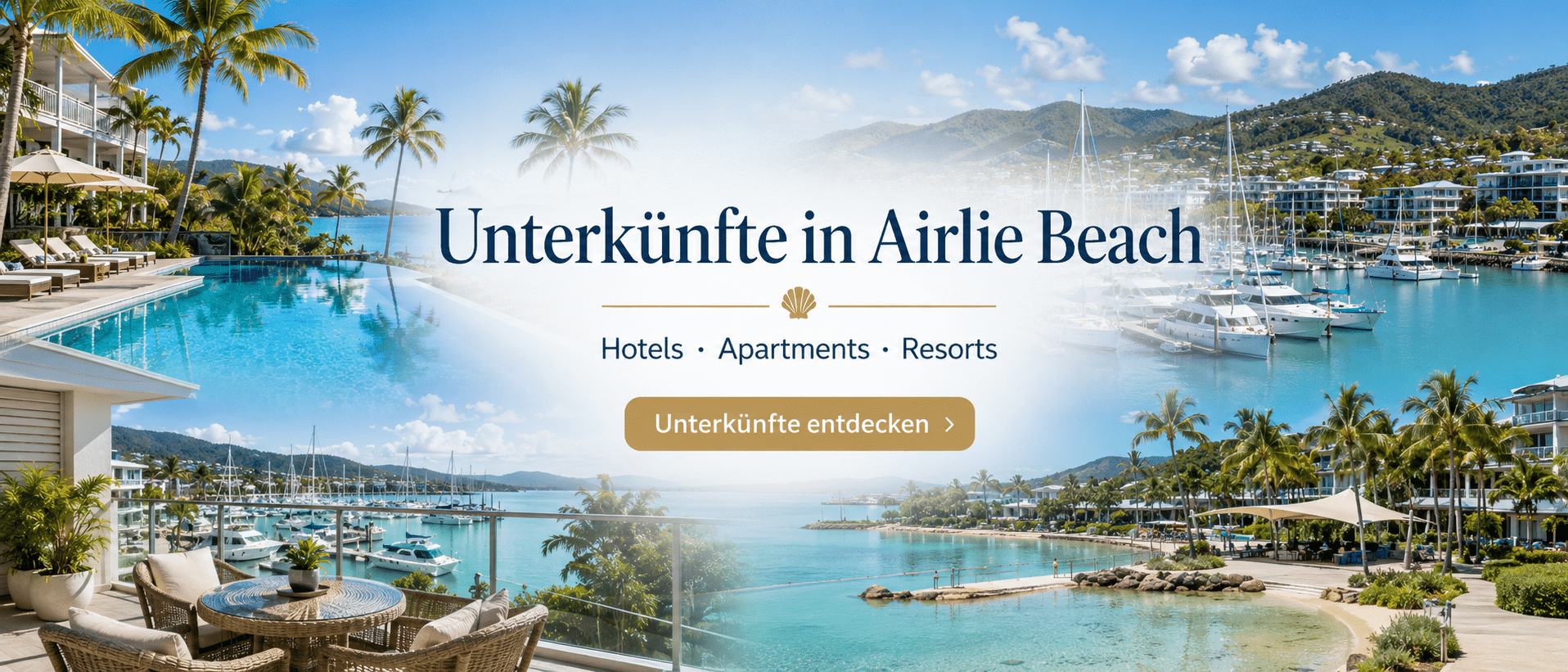 Unterkünfte in Airlie Beach mit Hotels, Apartments und Resorts