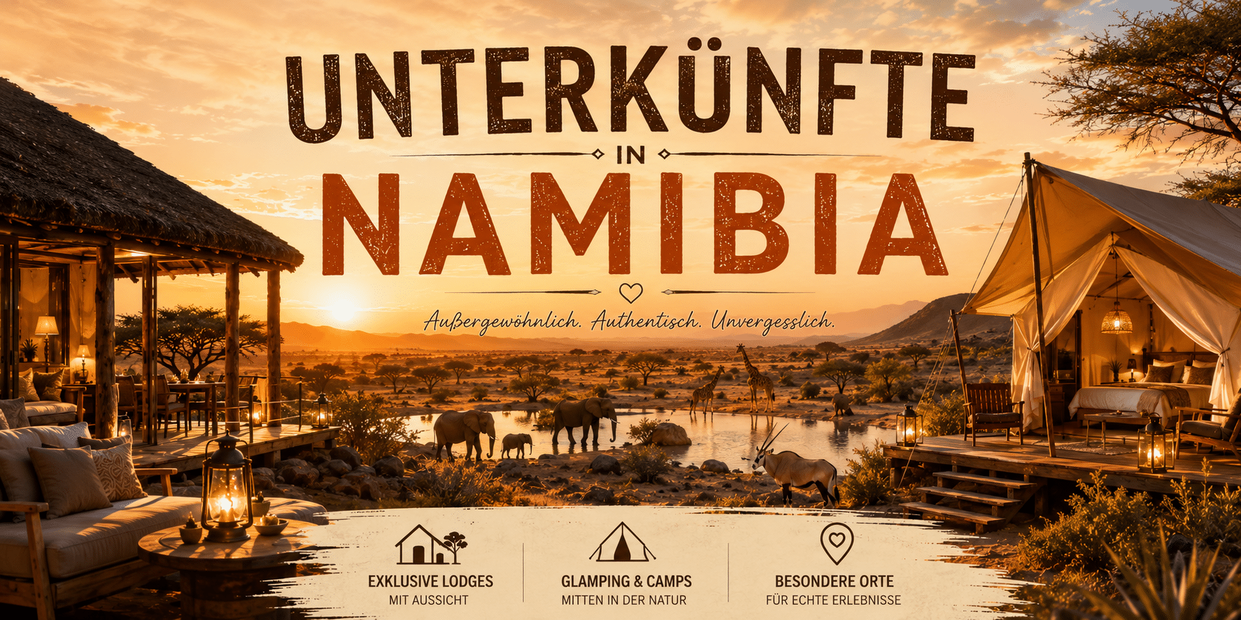 Unterkünfte und Flüge für Namibia suchen
