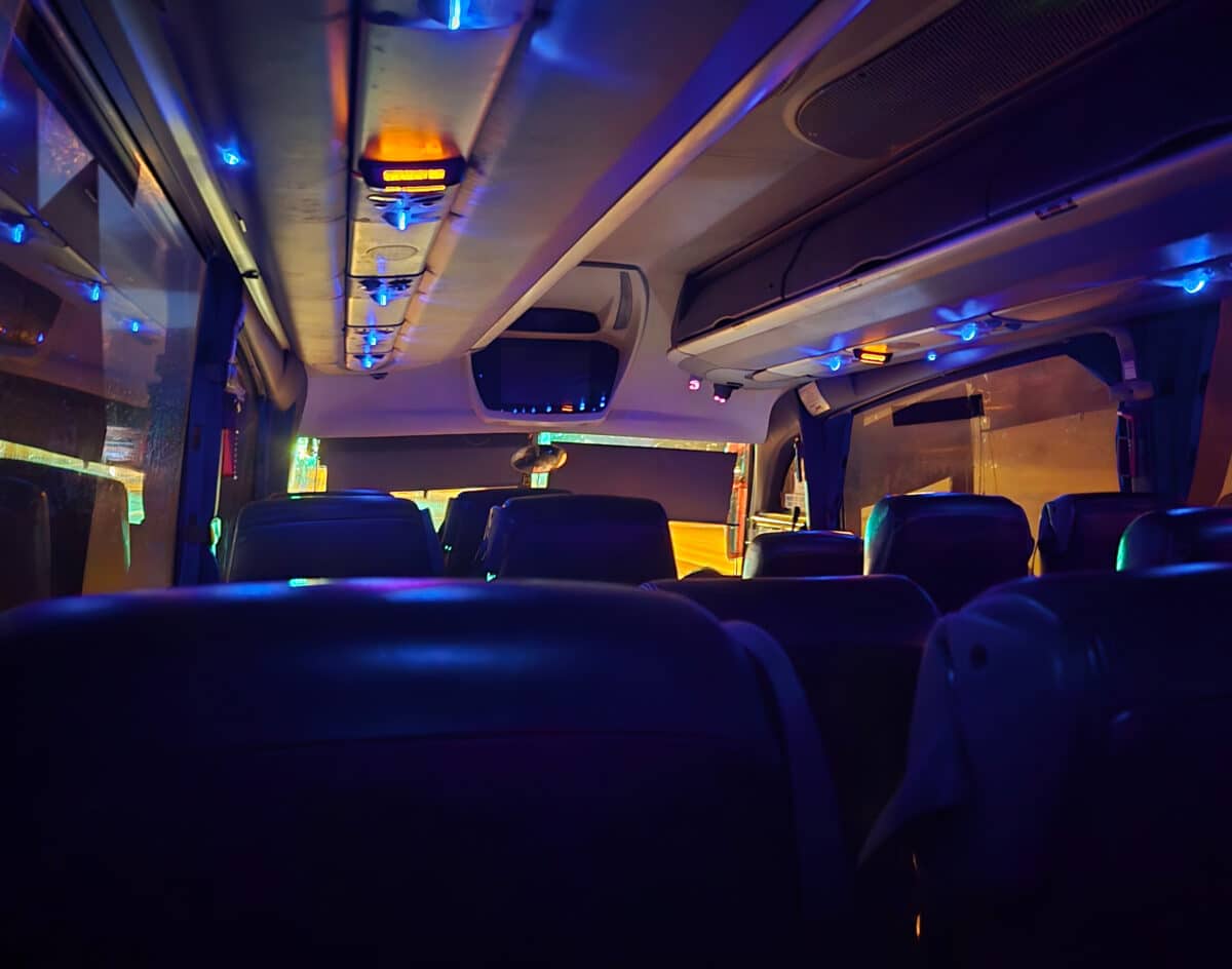 Greyhound-Nachtfahrt von Mackay nach Hervey Bay
