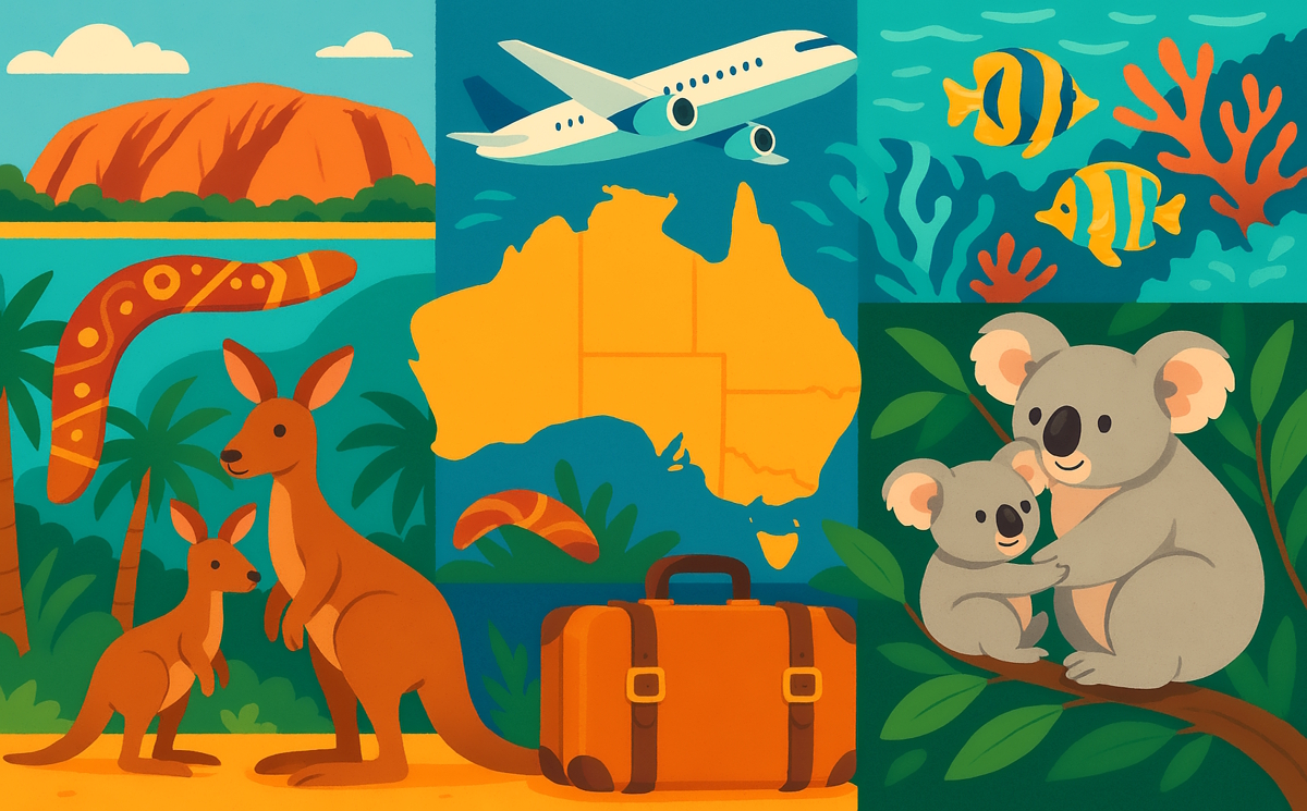 Unsere geplante Route für Australien