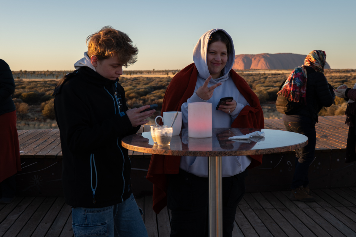 Heißer Kaffee im kühlen Morgen