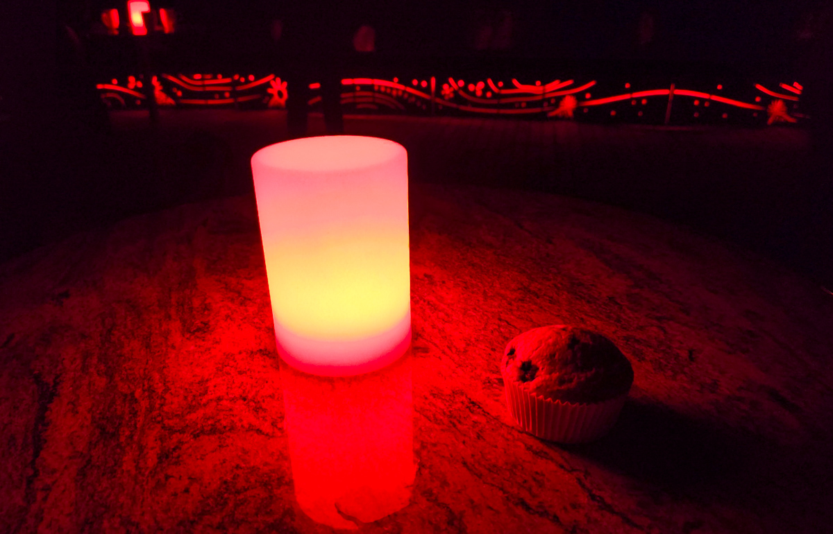 Handwärmer, Tee und kleine Snacks am Morgen